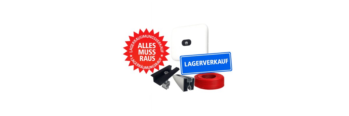 ⚡ Lagerverkauf: PV-Montagematerial &amp; Wechselrichter – Alles muss raus! - ⚡ Lagerverkauf: Wechselrichter &amp; PV-Montagezubehör kaufen