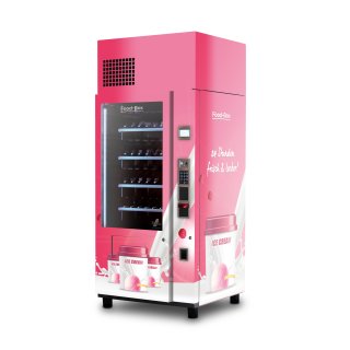 Eisautomat Risto TK-Foodbox-Box / Tiefkühlautomat Rosa