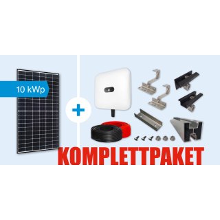JA Solar PV Anlage 10kWp Komplettpaket Hybrid